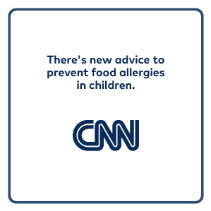 CNN logo There's new advice to prevent food allergies in children