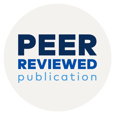text: peer reviewed publication